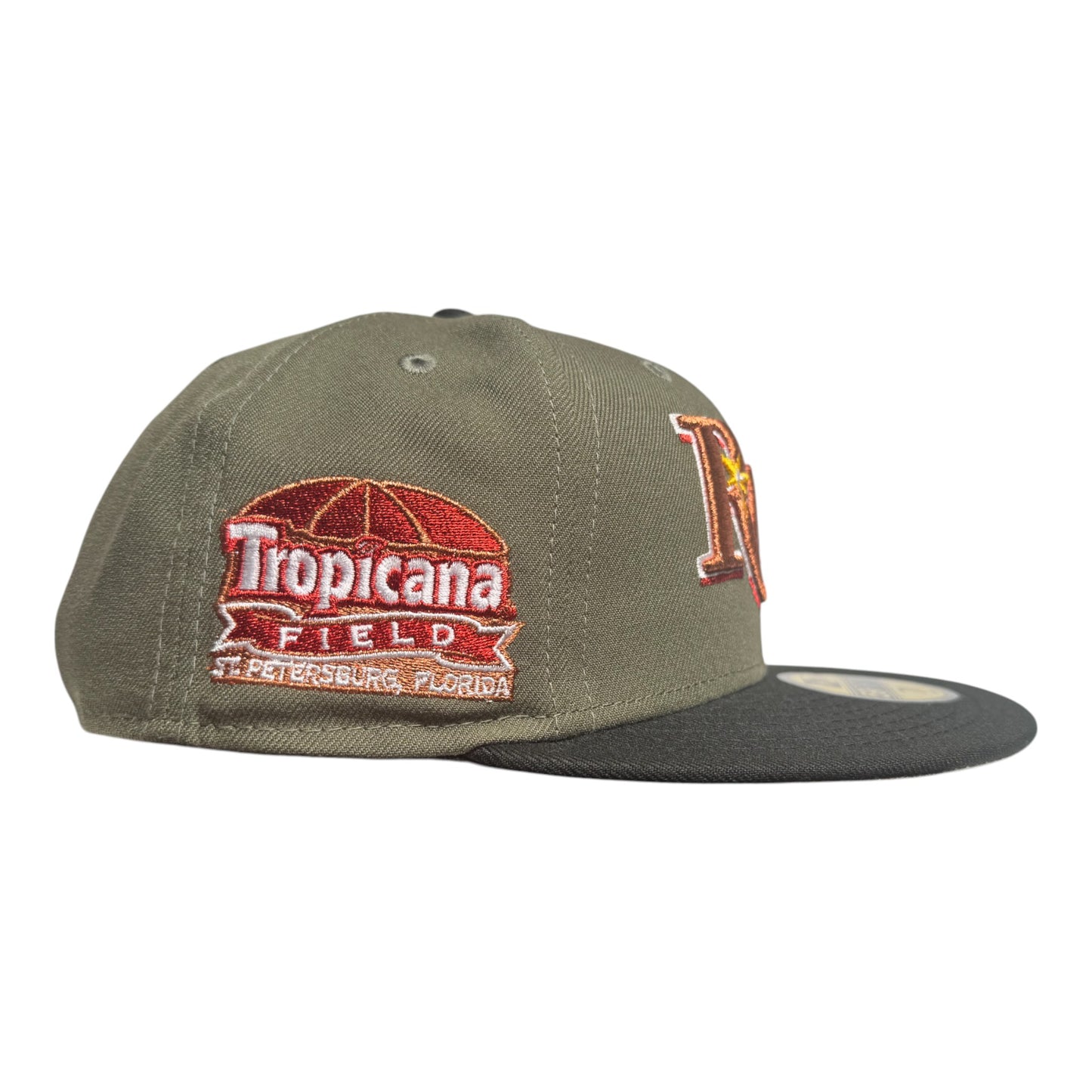 Tampa Bay Rays Tropicana Stadium Patch Grey UV New Era 59Fifty Fitted Hat