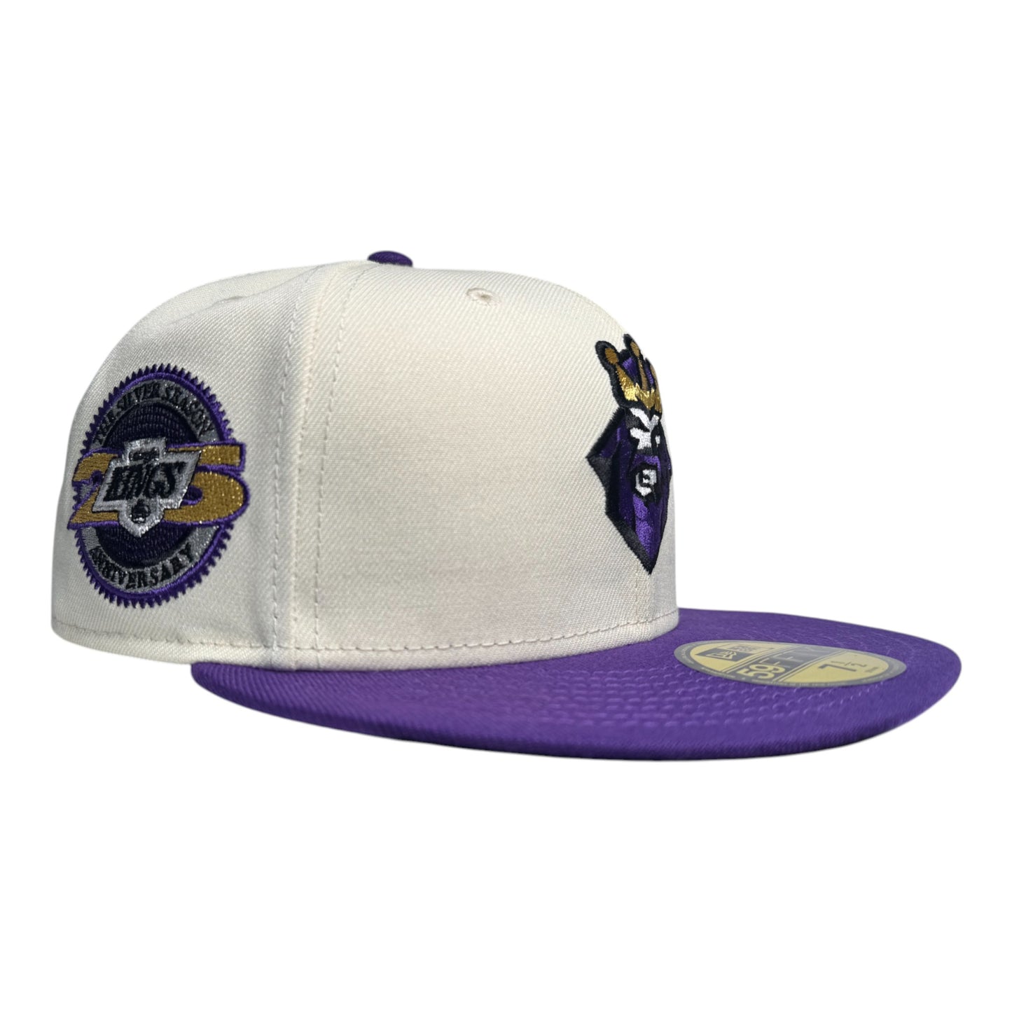 Los Angeles Kings 25th Anniversary Chrome Two Tone Throwback Edition New Era 59Fifty Fitted Hat