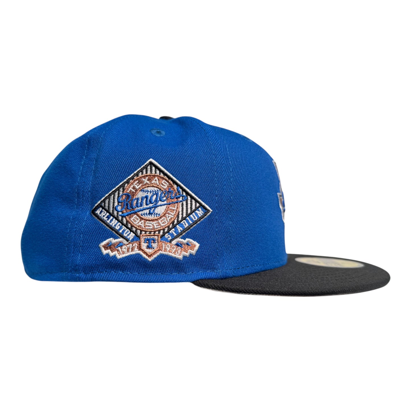 Texas Rangers Arlington Stadium Azure Copper Two Tone Edition New Era 59Fifty Fitted Hat