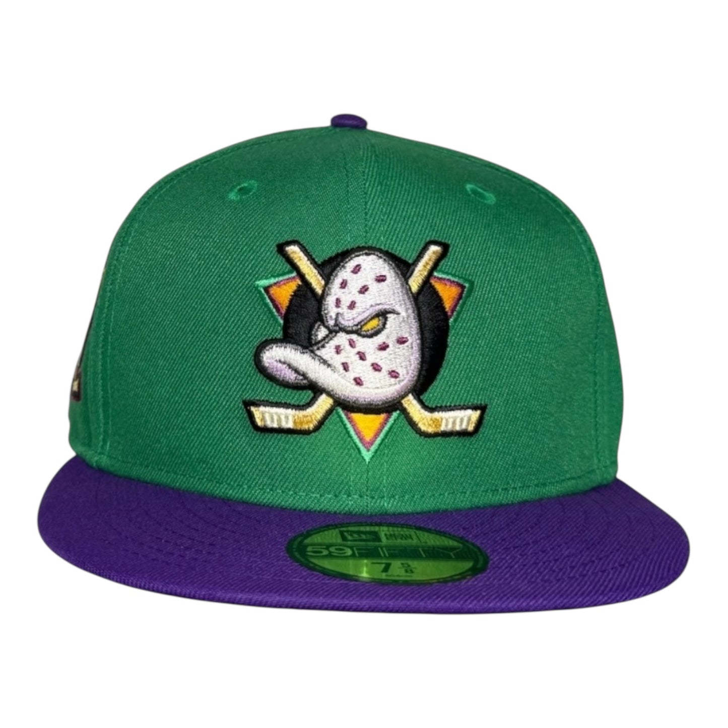 Anaheim Ducks 30th Anniversary Mighty Ducks Jersey Inspired New Era 59Fifty Fitted Hat