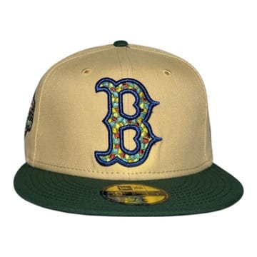 The Hat Wall Boston Red Sox "Stained Glass" 90th Anniversary New Era 59Fifty Fitted Hat