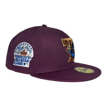 Toronto Blue Jays 1991 All Star Game Plum Metallic New Era 59Fifty Fitted Hat