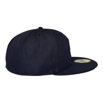 Los Angeles Dodgers Black Silver Metal Logo New Era 59Fifty Fitted Hat