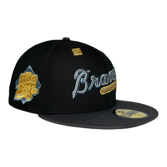 Atlanta Braves 1999 World Series "Ice Flood" Metallic 59Fifty Fitted Hat