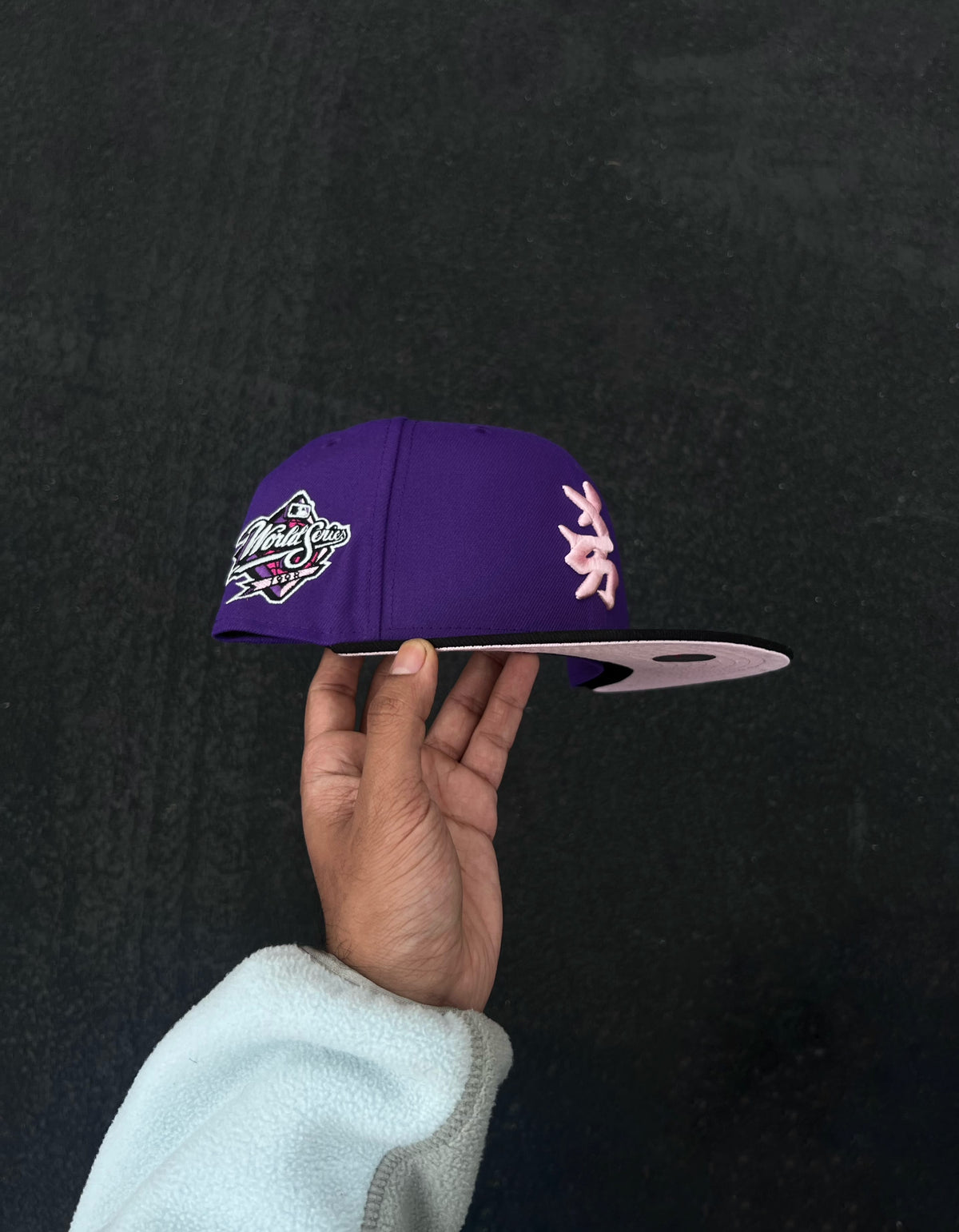The Hat Wall New York Yankees Kanji @frstypreme New Era 59Fifty Fitted Hat (Purple)
