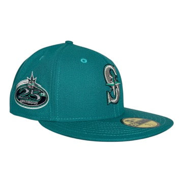 Seattle Mariners 25th Anniversary "Teal Pinky" Hat Club New Era 59Fifty Fitted Hat