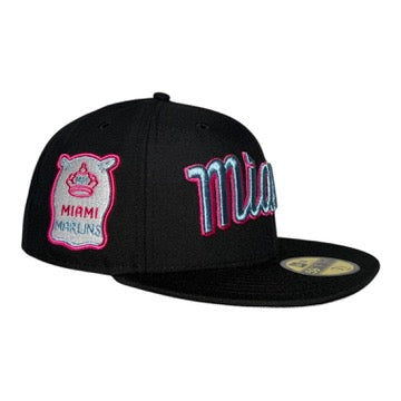Miami Marlins City Connect Black Prime Edition New Era 59Fifty Fitted Hat