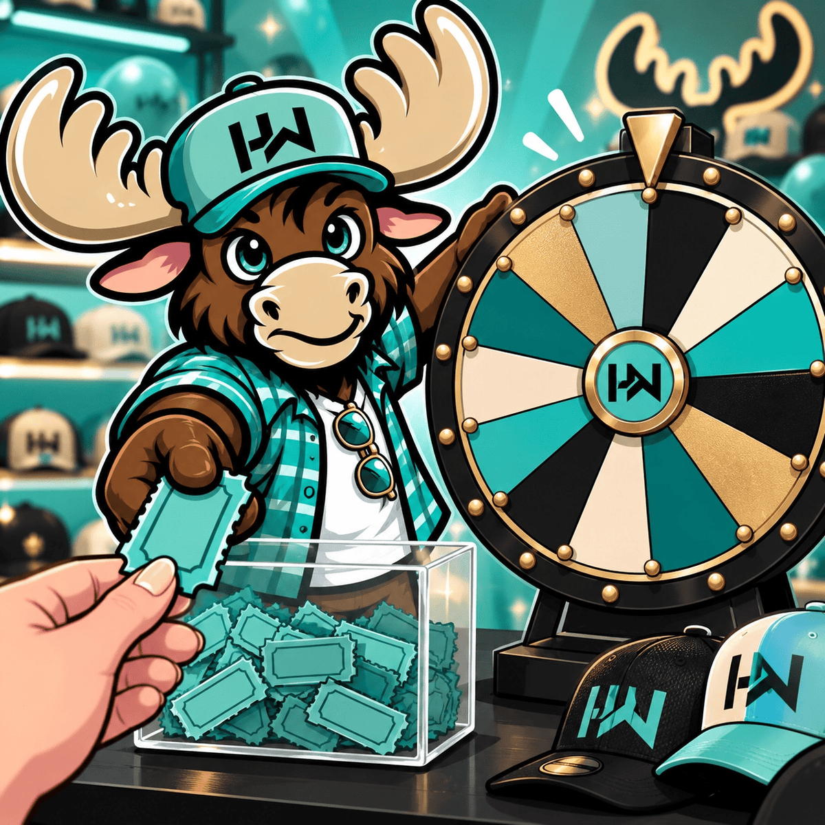 The Hat Wall Raffle Entry: 1 spot = 1 entry. 35 entires total. (Multiple entries allowed)