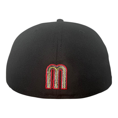 New Era Aztec Skull Warrior Black Metallic Prime Edition New Era 59Fifty Fitted Hat