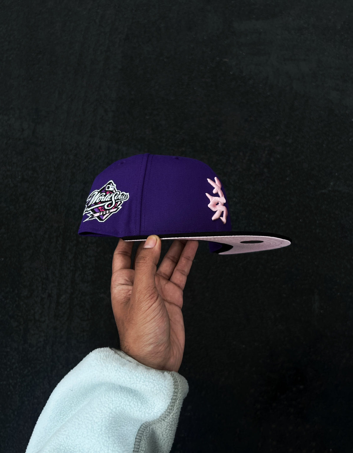 The Hat Wall New York Yankees Kanji @frstypreme New Era 59Fifty Fitted Hat (Purple)