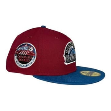 The Hat Wall Colorado Rockies 10th Anniversary Season Hat Club New Era 59Fifty Fitted Hat