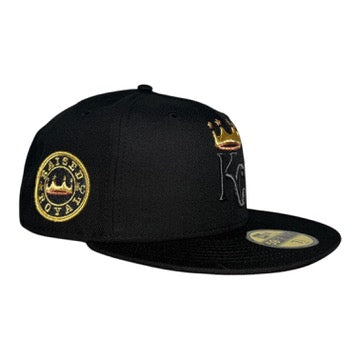 Kansas City Royals Blackout Gold Edition New Era 59Fifty Fitted Hat