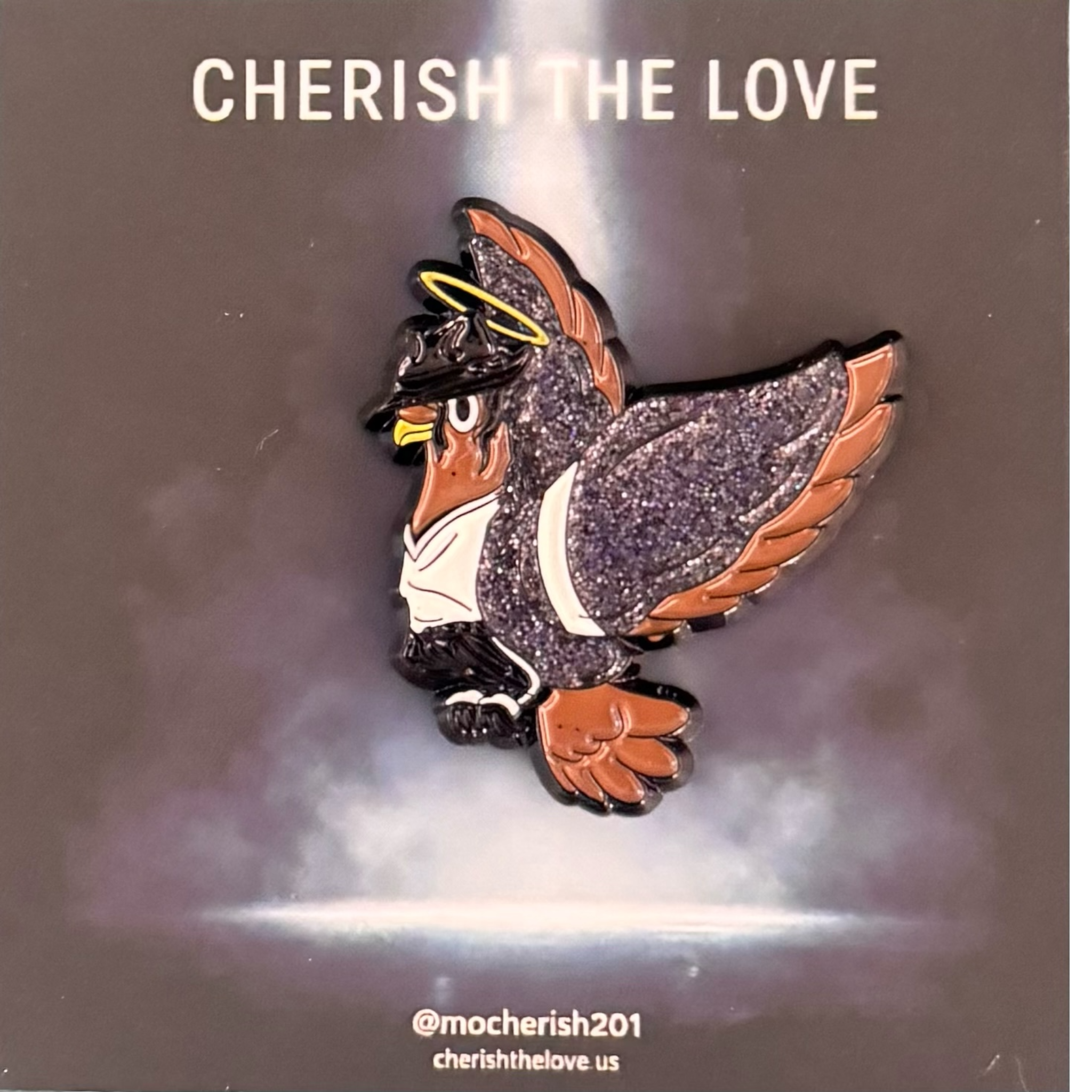 Cherish the Love Pin “MJ”