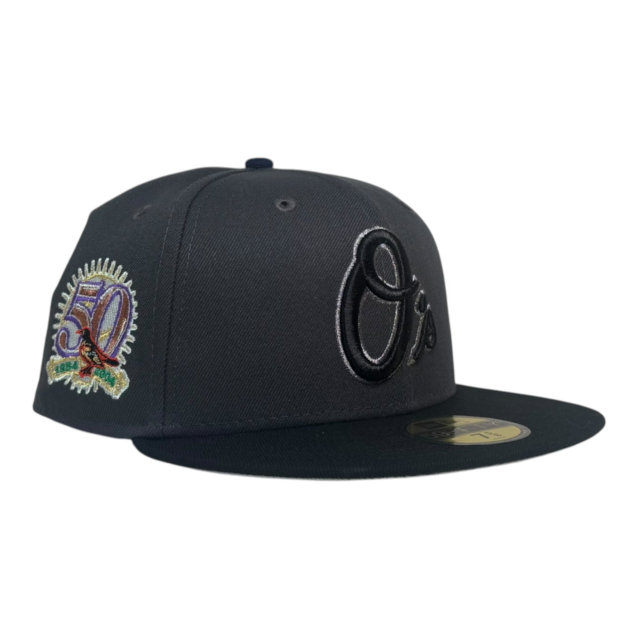 New Era Baltimore Orioles “Hamsterdam 3.0” @_t.v.b Rushmore LA 59Fifty Fitted Hat (Metallic Black Pearl logo)