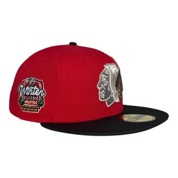Chicago Blackhawks Winter Classic Silver New Era 59Fifty Fitted Hat