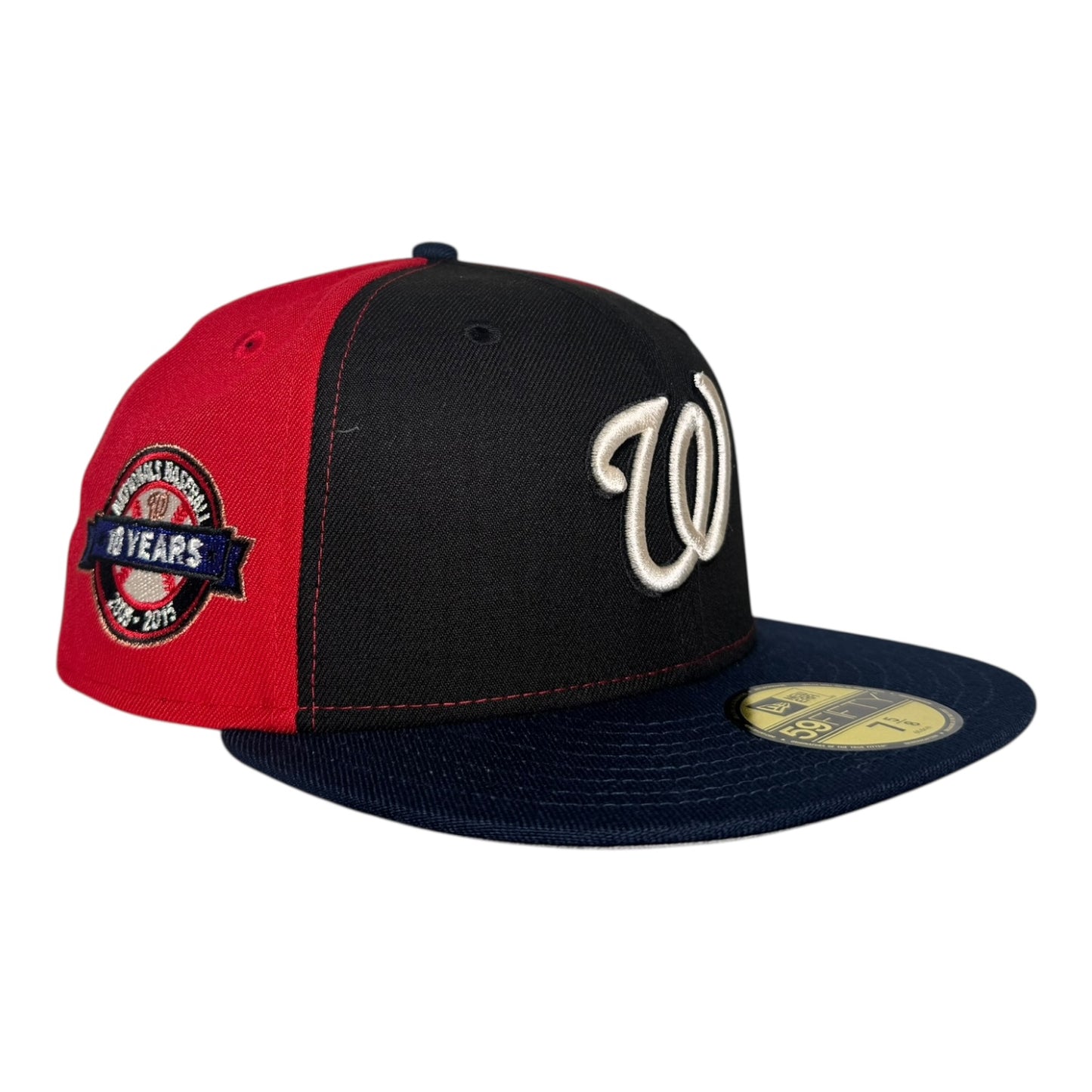 Washington Nationals "RED TAPE" Pinwheel Exclusive New Era 59Fifty Fitted Hat
