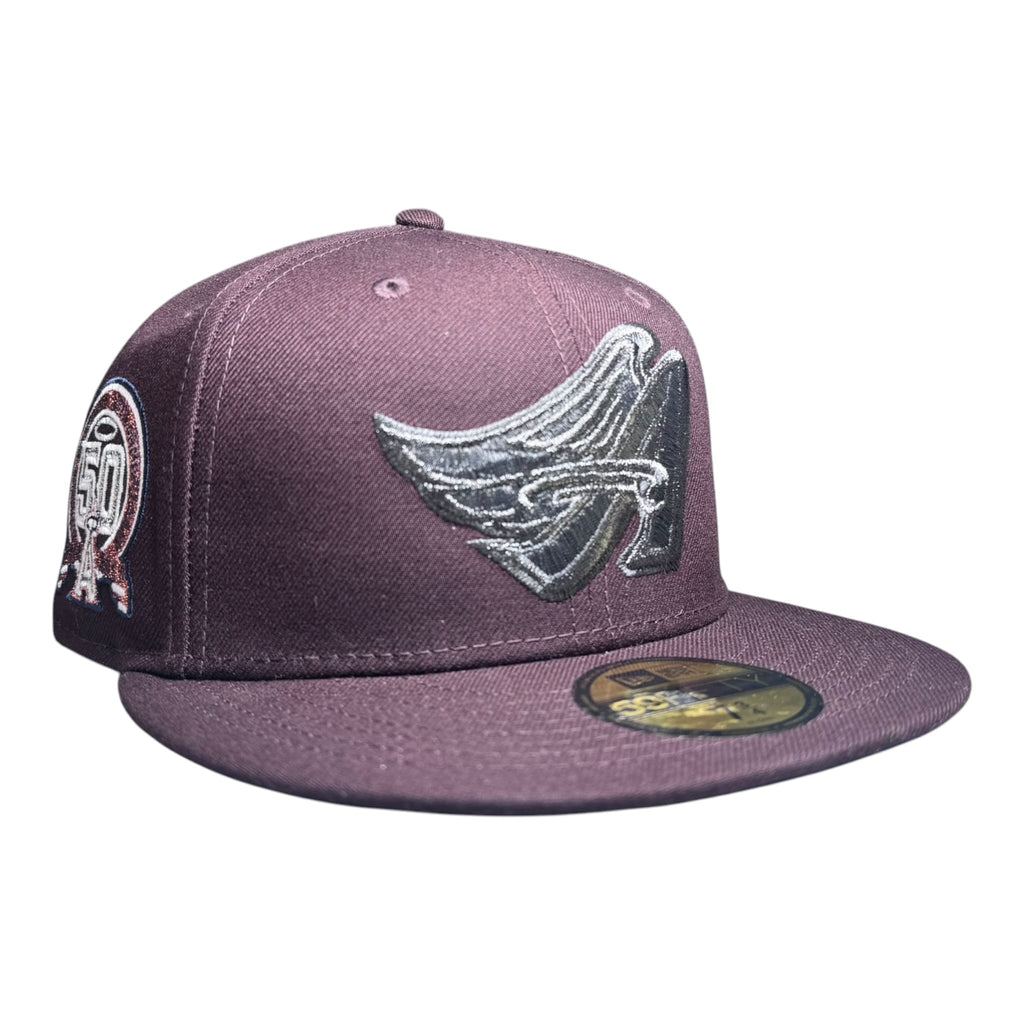 The Hat Wall New Era Anaheim Angels "Mud Angel" PVTCHWORK Day II Rushmore 59Fifty Fitted Hat