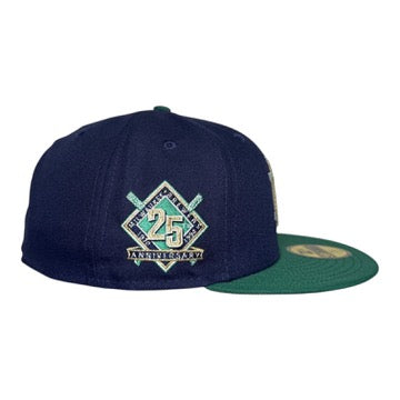 Milwaukee Brewers 25th Anniversary Navy & Green New Era 59Fifty Fitted Hat