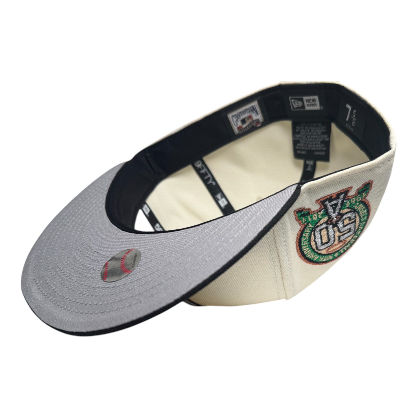 Anaheim Angels "Mauna Kea" New Era 59Fifty Fitted Hat - Chrome White / Black