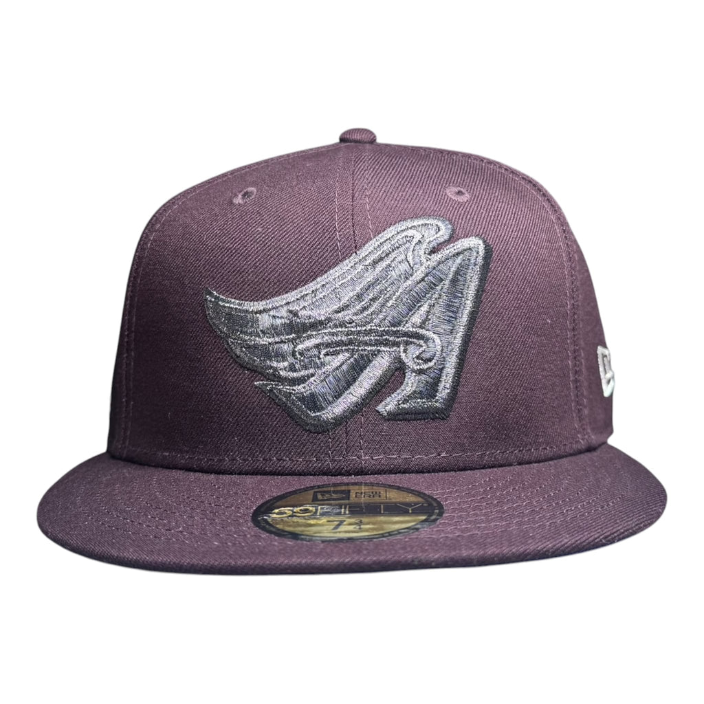 The Hat Wall New Era Anaheim Angels "Mud Angel" PVTCHWORK Day II Rushmore 59Fifty Fitted Hat