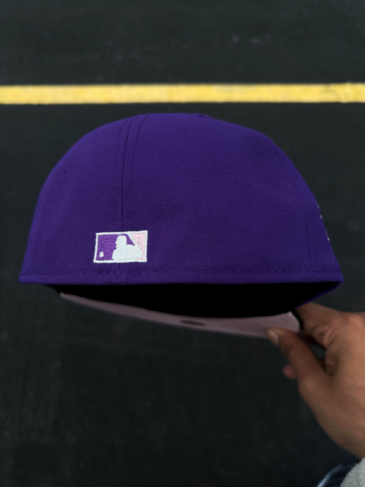 The Hat Wall New York Yankees Kanji @frstypreme New Era 59Fifty Fitted Hat (Purple)