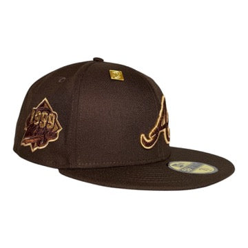 Atlanta Braves 1999 World Seires "Wood Grain" Capsule Hat New Era 59Fifty Fitted Hat