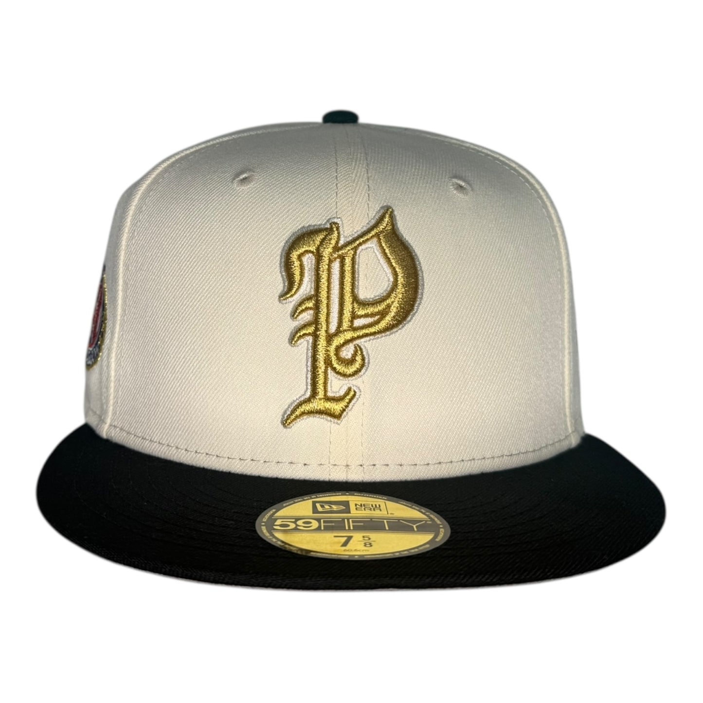 Philadelphia Phillies 2004 Inaugural Season Chrome White/Black New Era 59Fifty Fitted Hat