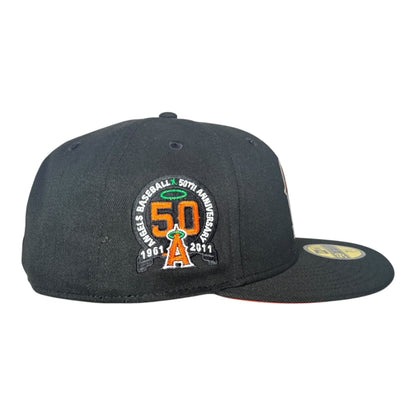 Los Angeles Angels 50th Anniversary Orange UV Hat Club New Era 59Fifty Fitted Hat