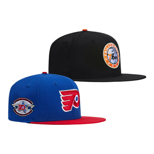 NHL x NBA Crossover Philadelphia 76ers x Flyers Hat Club New Era 59Fifty