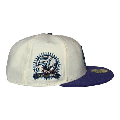 Baltimore Orioles "GOOD LOVE" 50th Anniversary New Era 59Fifty Fitted Hat - Chrome/New Orchid