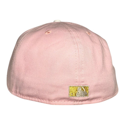 Atlanta Braves Pink and Black 1999 WS Patch New Era 59FIFTY Fitted Hat