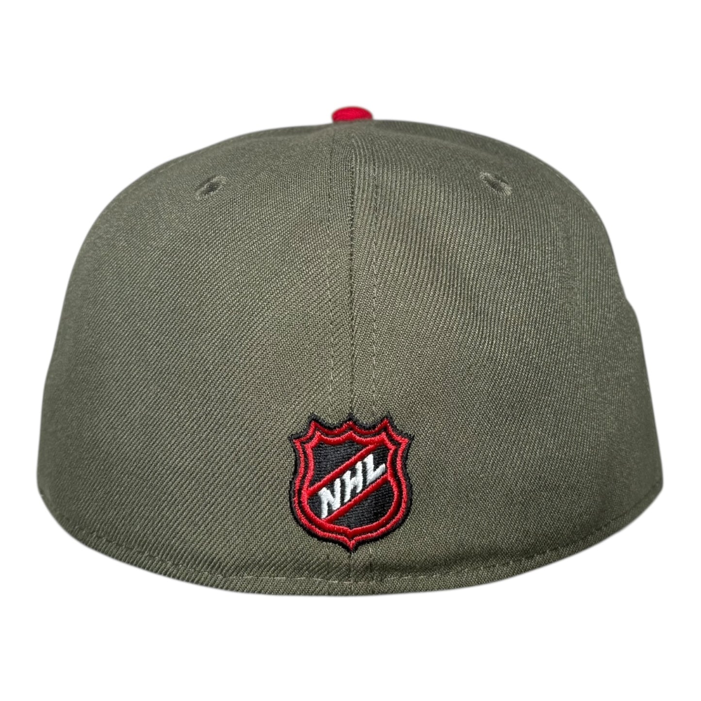 Anaheim Mighty Ducks Black Visor Red Bottom 30th Anniversary Side Patch New Era 59Fifty Fitted