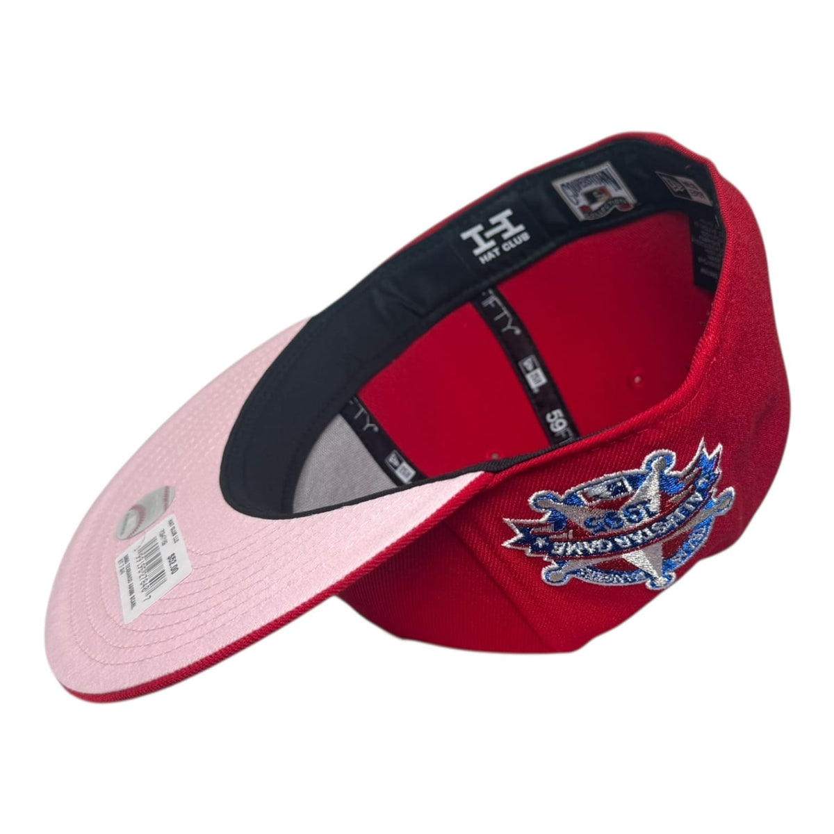 Hat Club Texas Rangers 1995 All Star Game Pinky UV Hat Club New Era 59Fifty Fitted Hat