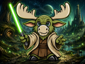 “Moose Yoda" Pin by @thehatwall