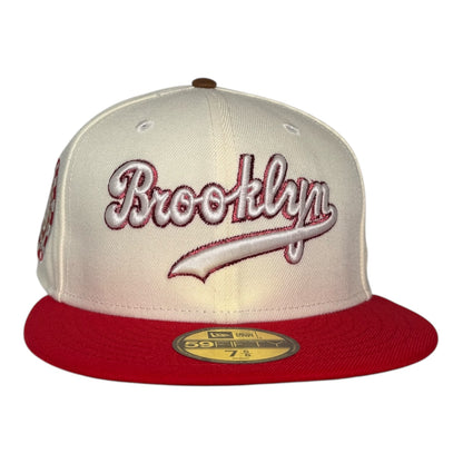 Brooklyn Dodgers 1942 All Star Game Chrome White/Front Door Red New Era 59Fifty Fitted Hat