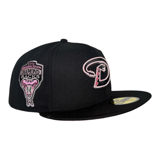 Arizona Diamondbacks Inaugural Season 1998 Black Pink Prime Edition New Era 59Fifty Fitted Hat