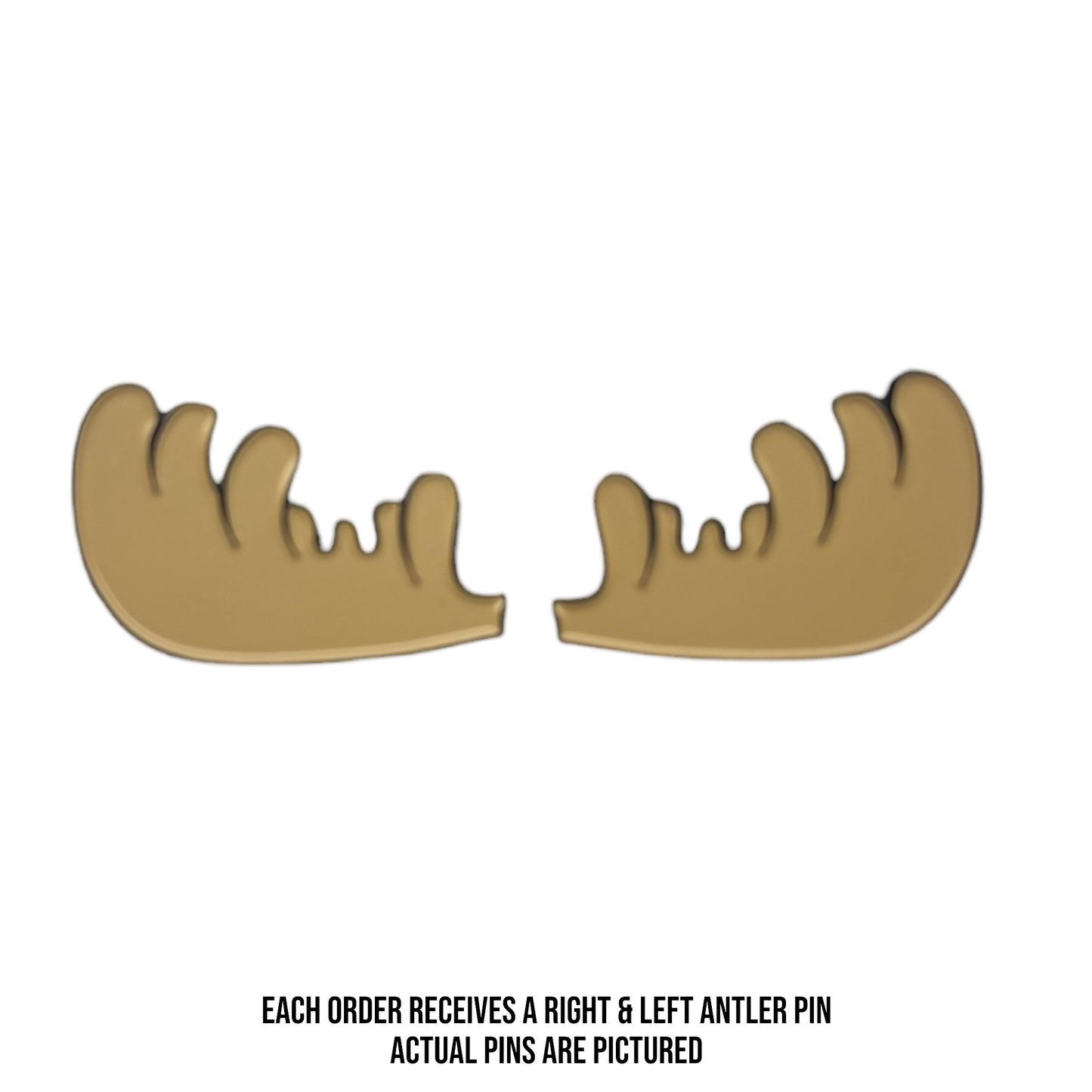 Hat Wall Moose Antler Pins (Right & Left)