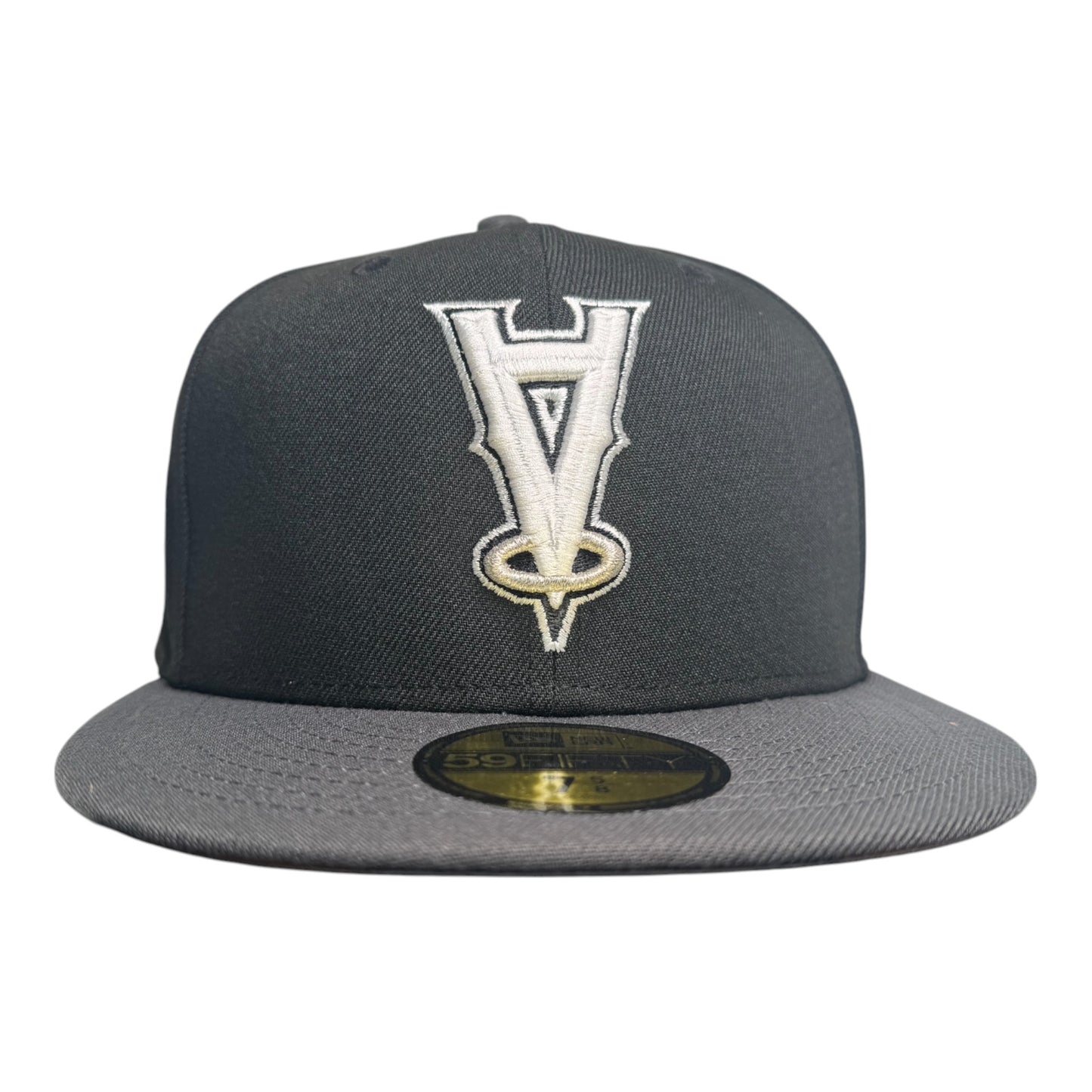 Los Angeles/Anaheim Angels Upside Down Logo Fitted Grey Bottom "Black White Grey" 50th Anniversary