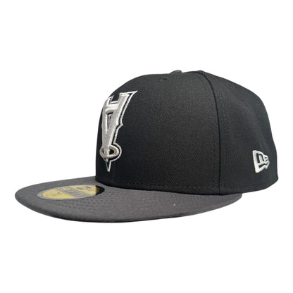 Los Angeles/Anaheim Angels Upside Down Logo Fitted Grey Bottom "Black White Grey" 50th Anniversary