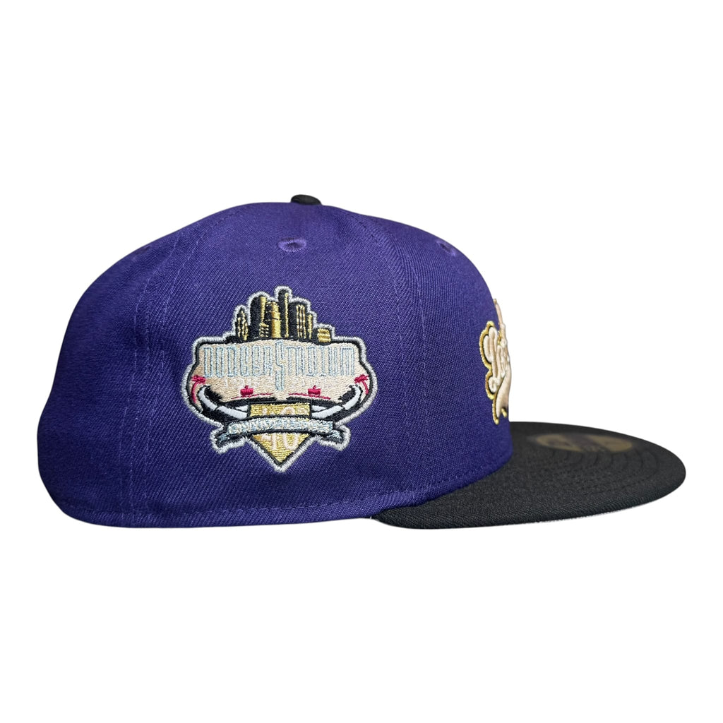 The Hat Wall New Era Los Angeles Dodgers 40th Anniversary 59Fifty Fitted Hat - Purple/Black