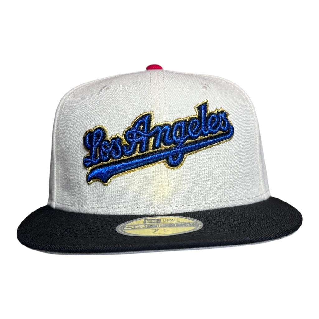The Hat Wall New Era Los Angeles Dodgers 40th Anniversary 59Fifty Fitted Hat - White/Black