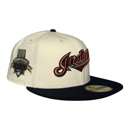 Cleveland Indians Jacobs Field "Barber Pack" Hat Club New Era 59Fifty Fitted Hat