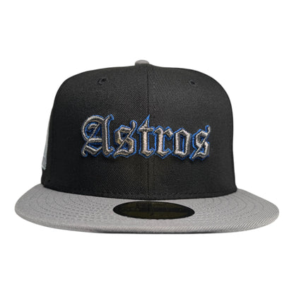 Houston Astros Blue Ghost Light Blue Black New Era Hat 5950 Fitted