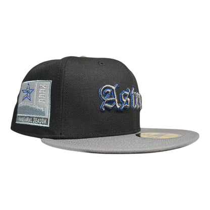 Houston Astros Blue Ghost Light Blue Black New Era Hat 5950 Fitted