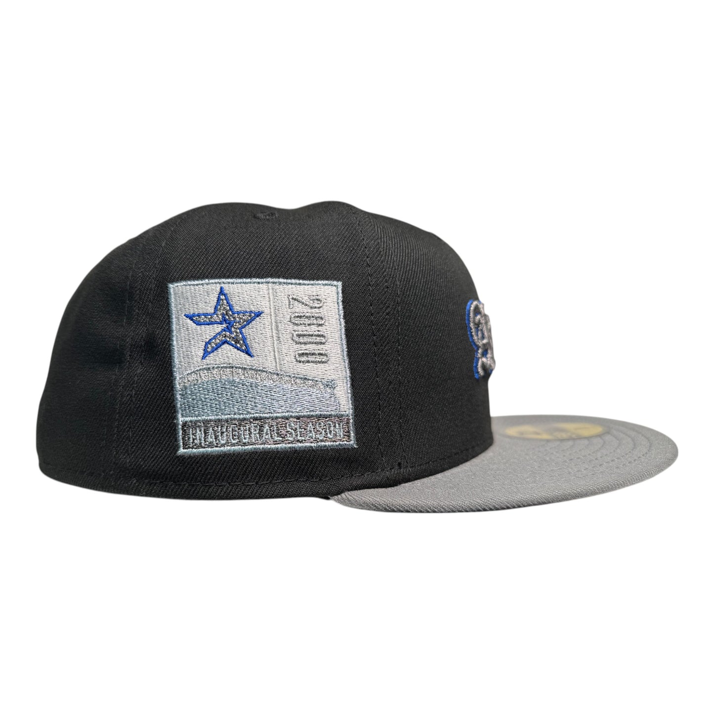 Houston Astros Blue Ghost Light Blue Black New Era Hat 5950 Fitted