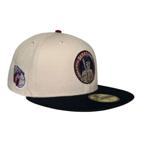 The Hat Wall Cleveland Guardians Alternate Logo Stone Navy 2 Tone New Era 59Fifty Fitted Hat