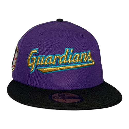So Fresh Clothing Cleveland Guardians "Galaxy" New Era 59Fifty Fitted Hat Purple/Black