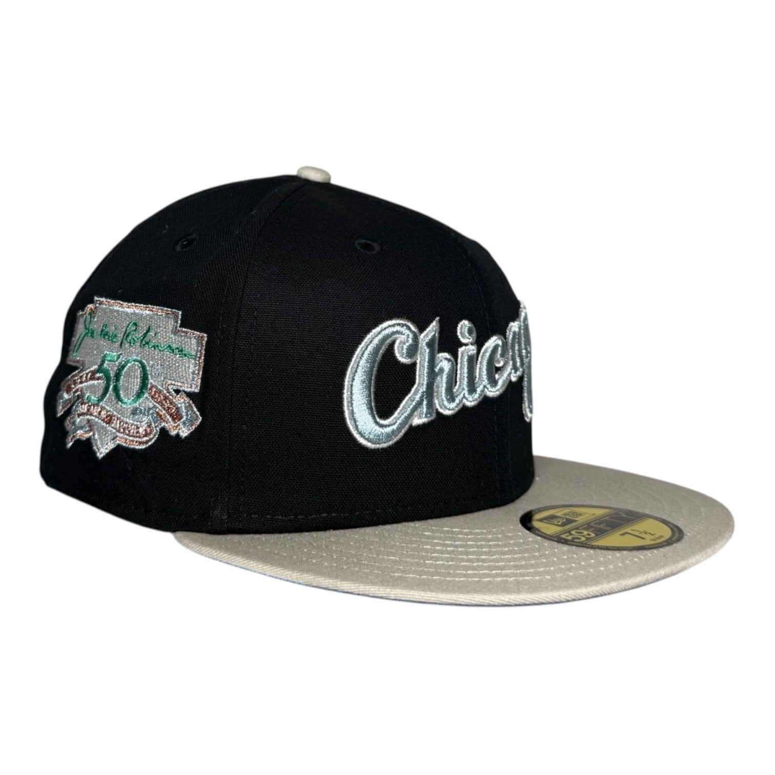 Chicago White Sox Jackie Robinson Script New Era 59Fifty Fitted Hat