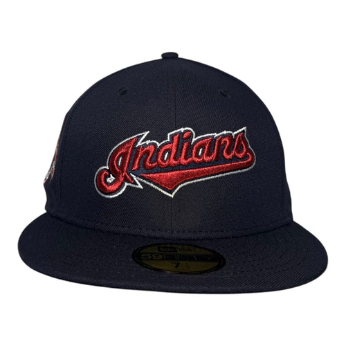 The Hat Wall Cleveland Indians Jacbos Field New Era 59Fifty Fitted Hat Black