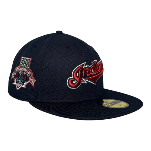 The Hat Wall Cleveland Indians Jacbos Field New Era 59Fifty Fitted Hat Black